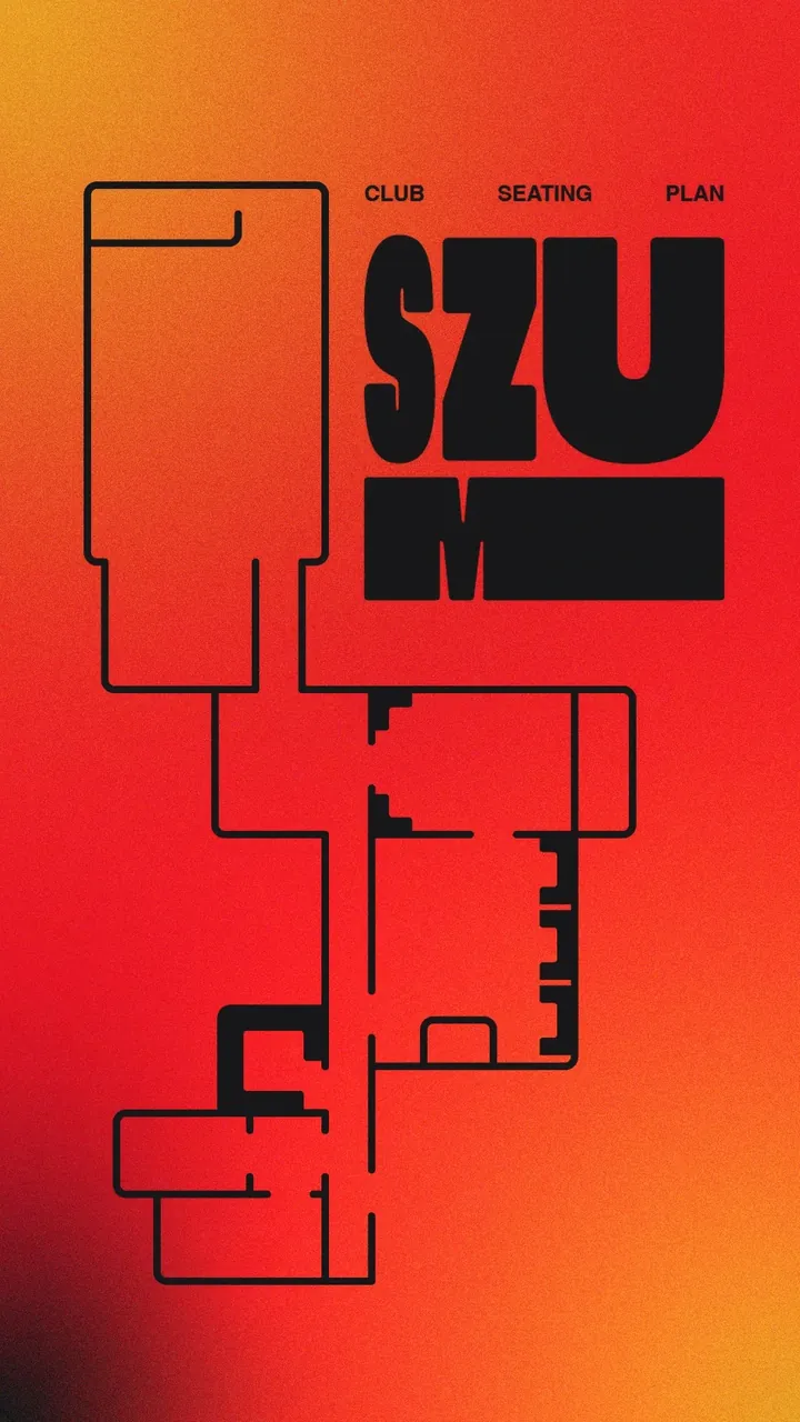 Plan sal klubu SZUM — Club Seating Plan